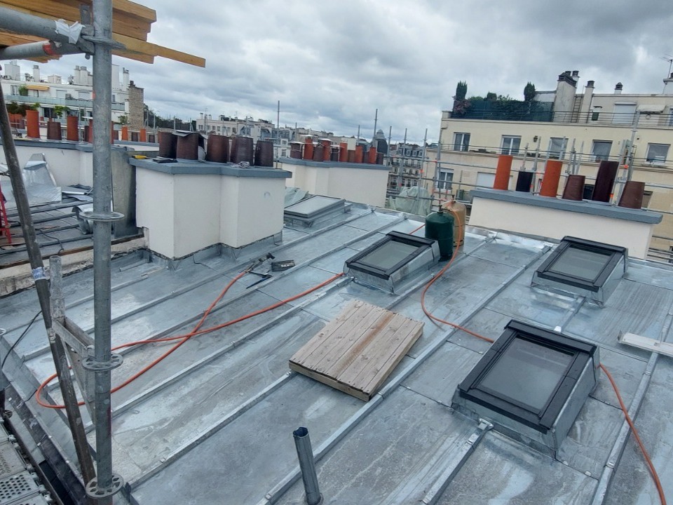 Pose velux avec soudure